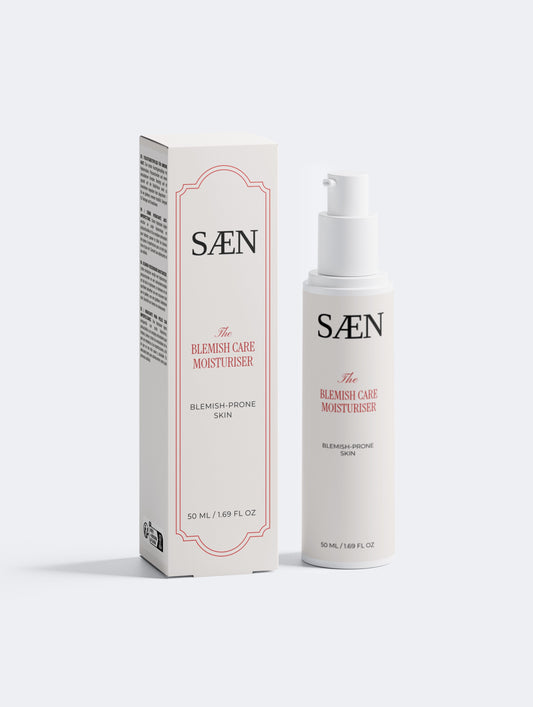 Selfnamed Blemish Care Moisturiser in a sleek tube, designed to reduce blemishes and soothe skin.