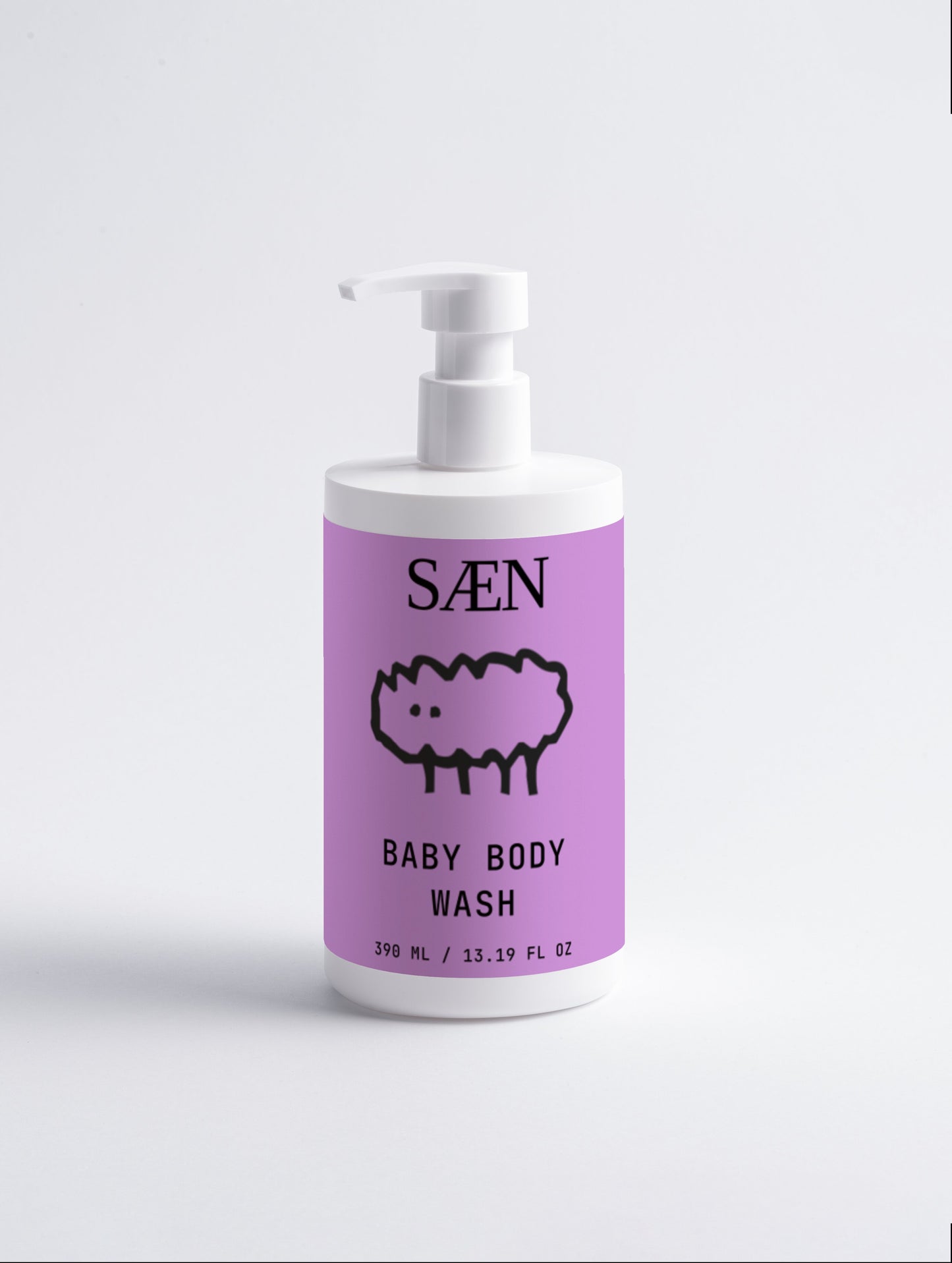 Gentle baby body wash from Selfnamed with a soft, foaming texture, designed for delicate skin and soothing bath time.