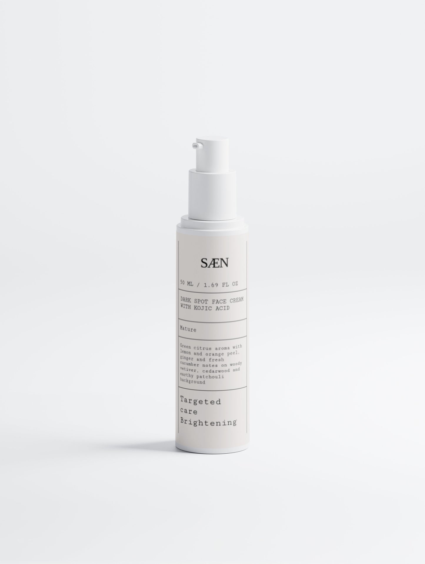 Selfnamed dark spot face cream with kojic acid, showing the cream tube next to a skincare jar on a neutral background.