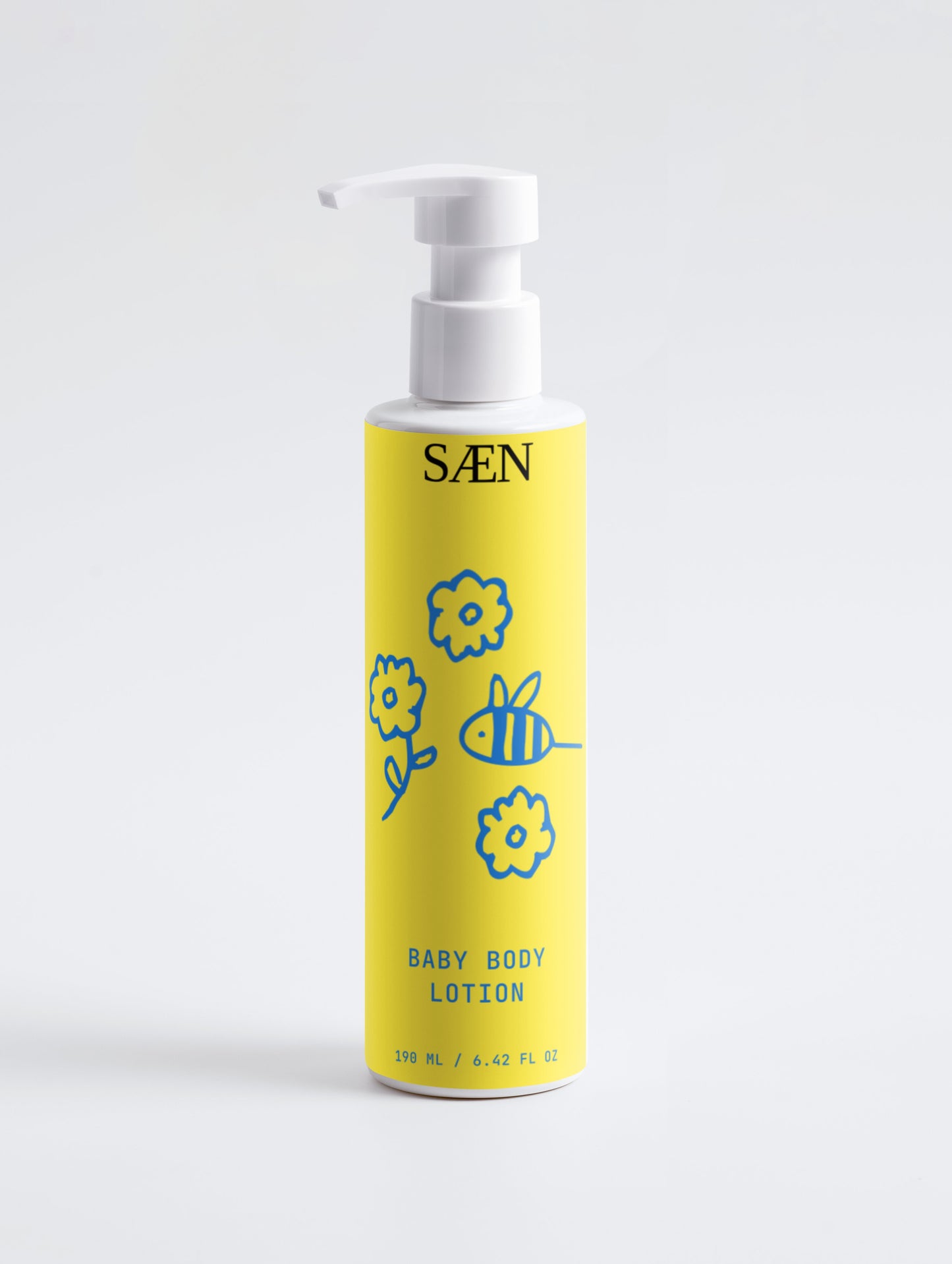 Selfnamed baby body lotion bottle with soft, gentle formula for sensitive infant skin