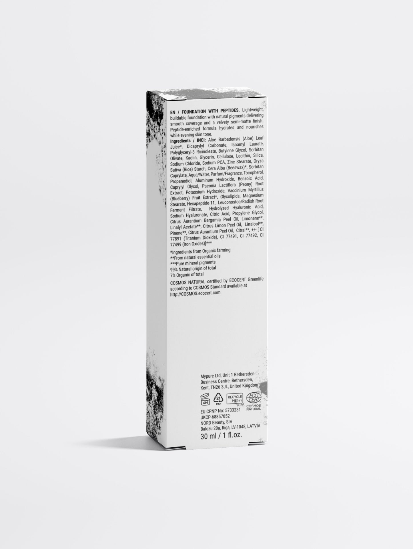 Selfnamed Foundation with Peptides in Shade 10 Light Warm, smooth liquid makeup with nourishing formula and natural finish.