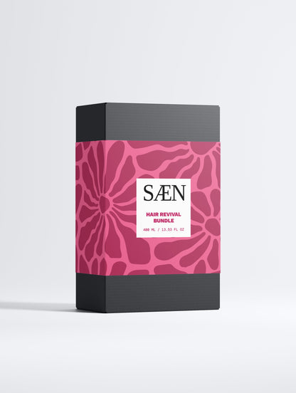 Selfnamed Hair Revival Bundle with shampoo, conditioner, and treatment for healthy hair and scalp care.