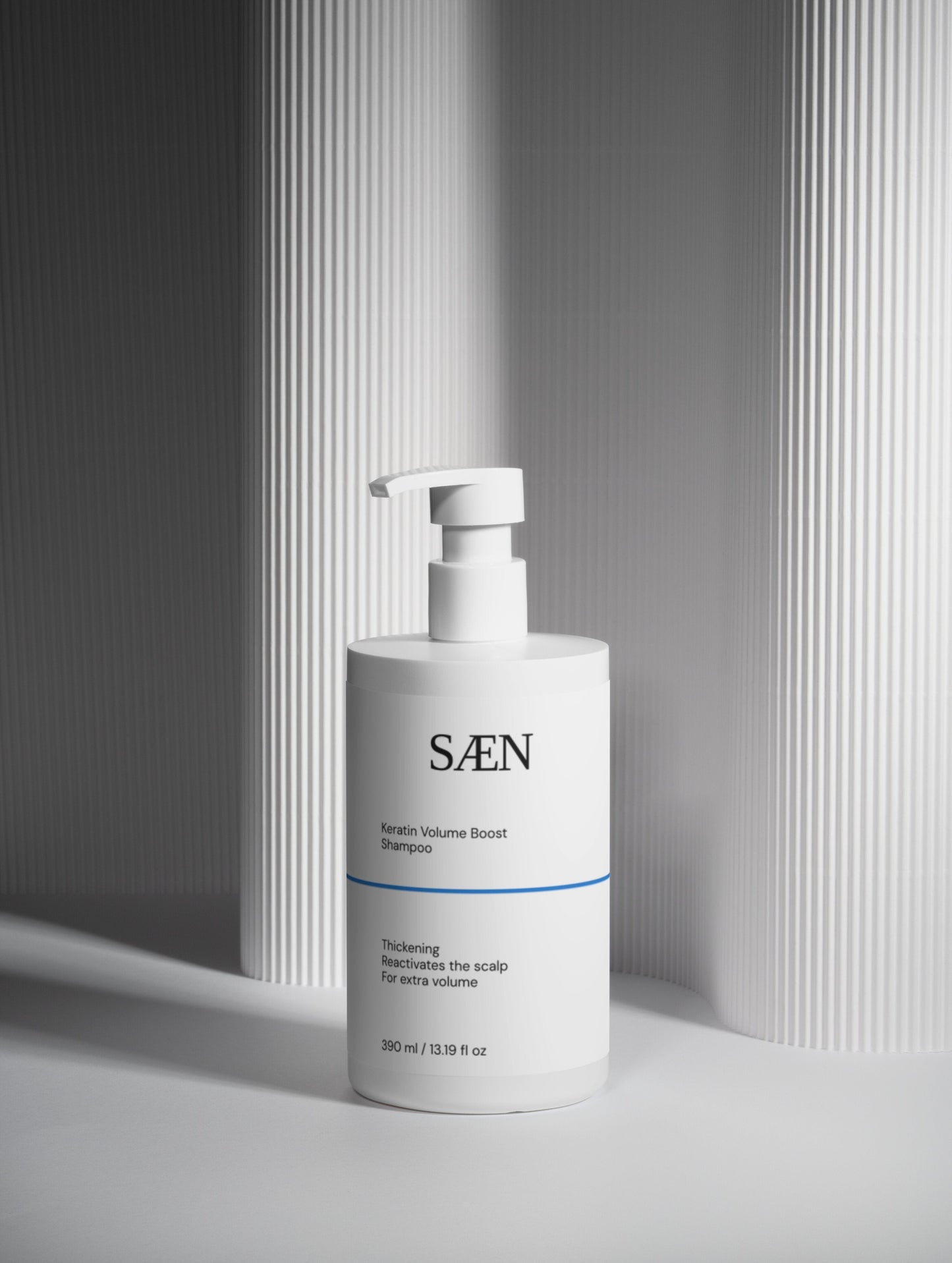 Selfnamed Keratin Volume Boost Shampoo bottle with label, showcasing its formula designed to enhance hair volume and strength.
