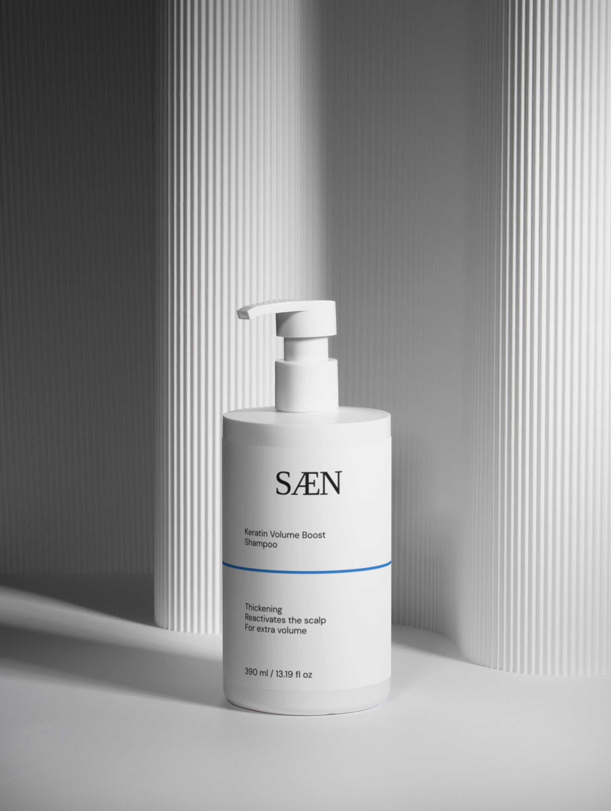 Selfnamed Keratin Volume Boost Shampoo bottle with label, showcasing its formula designed to enhance hair volume and strength.