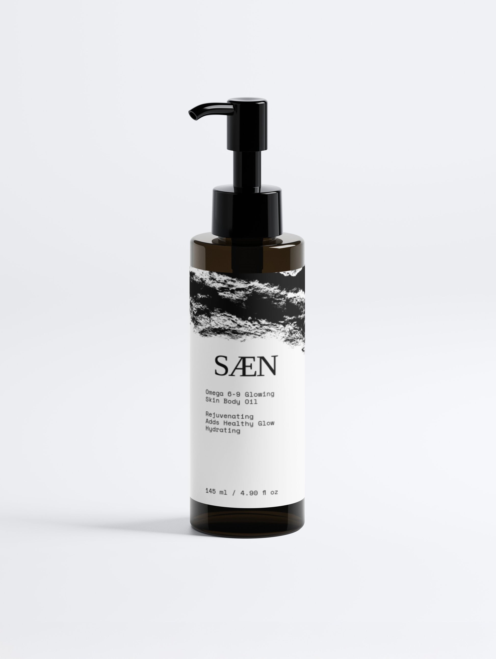 Selfnamed Omega 6-9 Glowing Skin Body Oil bottle with a sleek design and natural ingredients for radiant skin.