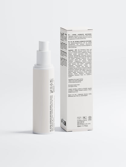 Selfnamed Retinol Alternative Moisturiser in a jar, nourishing skincare with botanical ingredients for smooth, hydrated skin
