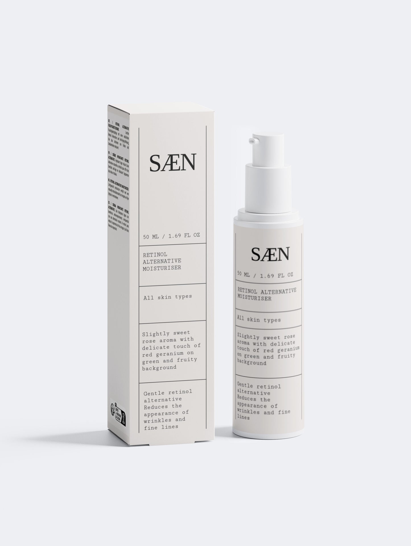 Selfnamed Retinol Alternative Moisturiser in a sleek jar, smooth cream texture, ideal for nourishing and hydrating skin without retinol.